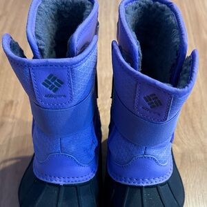 EUC Columbia Toddler Bugaboot Celsius Strap Boots - Purple - Size 7